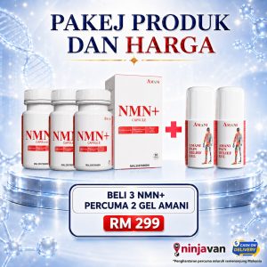 NMN x 3 botol + Free Lifting Spray x 1